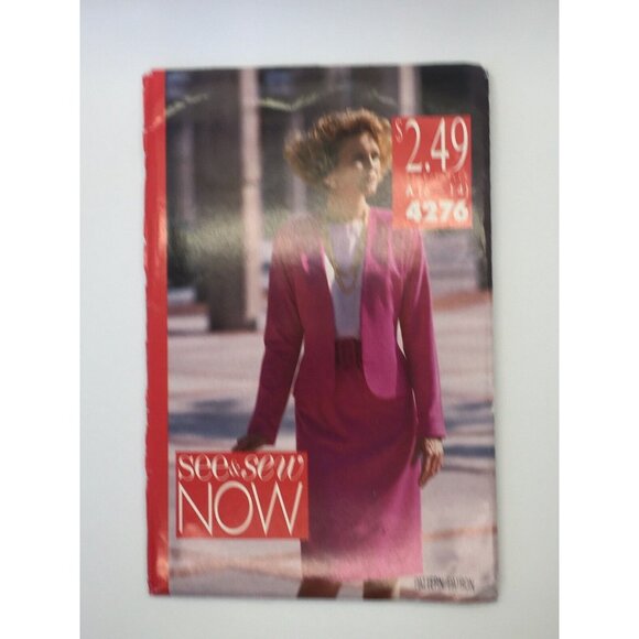Butterick 4276 Misses Jacket Top Skirt Size 6-14 Uncut New Vintage See & Sew 80s - Picture 3 of 4